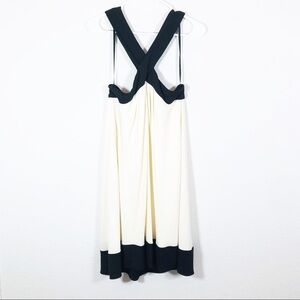 🔥 Diane Von Furstenberg vintage ivory with brown trim dress sz12 NWT